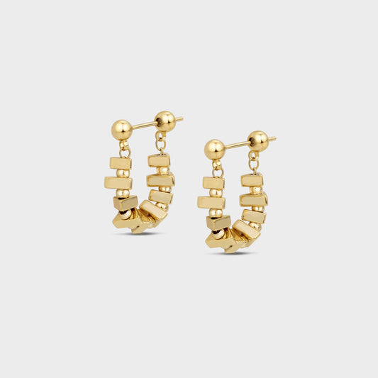 Double Wear Design Earrings