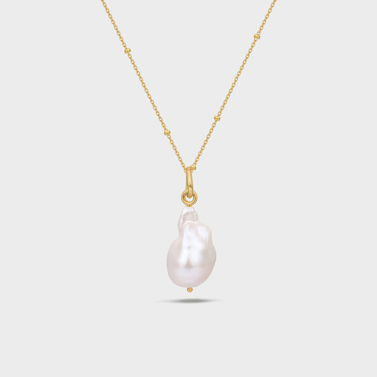 June Birthstone Baroque Pearl Pendant Necklaces