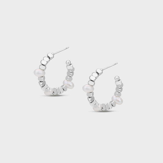 C-shaped Stud Earrings