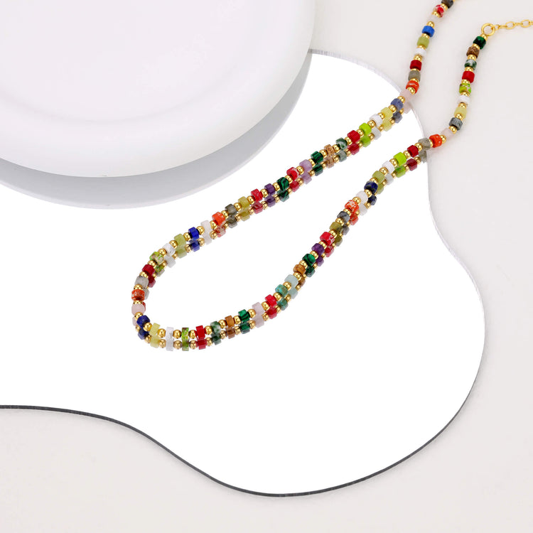 Rainbow Beaded Necklaces