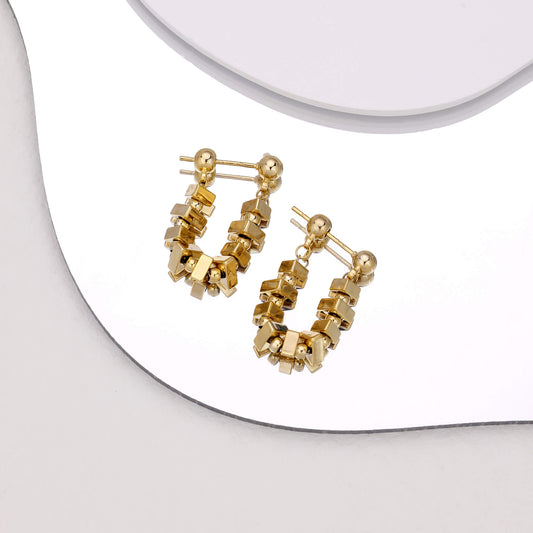 Double Wear Design Earrings