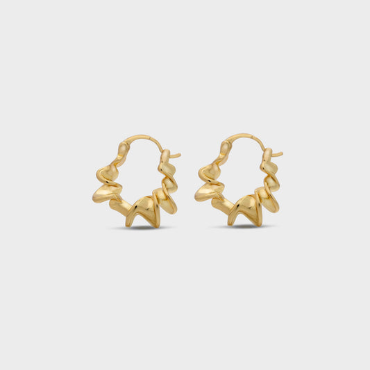 Edgy statement earrings