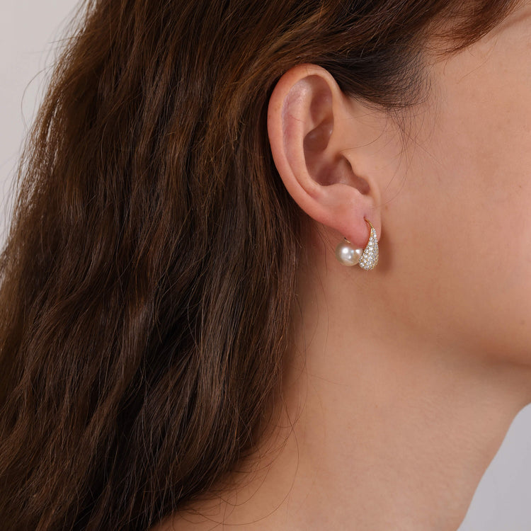 Micro-Paved Zircon Sparkle Earrings